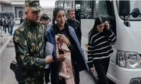 اولین گروه از ارامنه قره باغ وارد ارمنستان شدند

