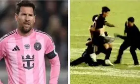 لیونل مسی کتک خورد، بازی بهم ریخت