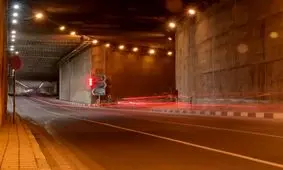 هر دو مسیر این تونل در تهران امشب مسدود است