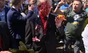 حمله به سفیر روسیه در لهستان/ ویدئو

