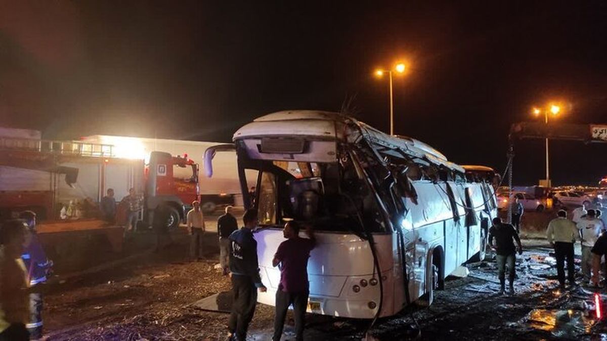۷ کشته در اثر واژگونی اتوبوس تهران – خرم آباد