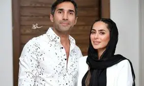 قابی عاشقانه از سمانه پاکدل و هادی کاظمی در شیراز