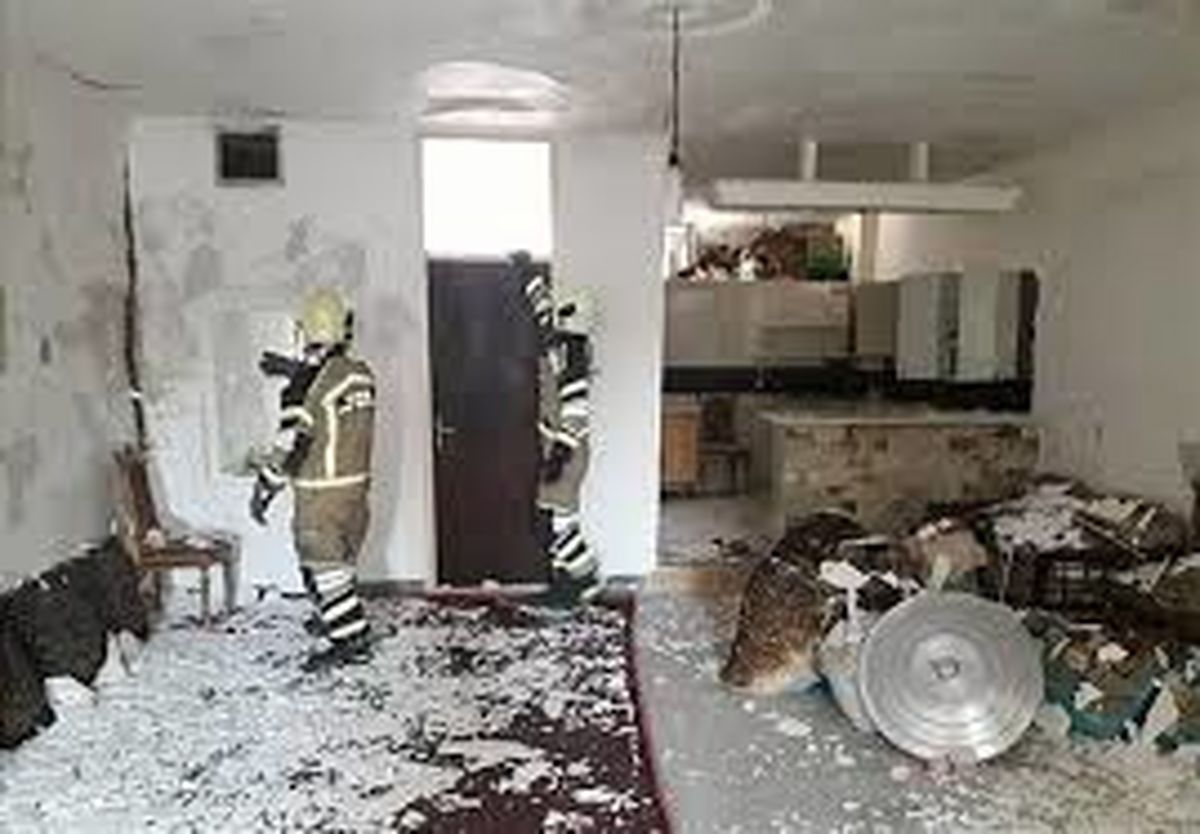 نشت گاز و انفجار منزل مسکونی در تفرش