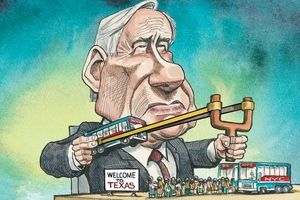 کاریکاتور اکونومیست درباره‌ی مهاجران آمریکا