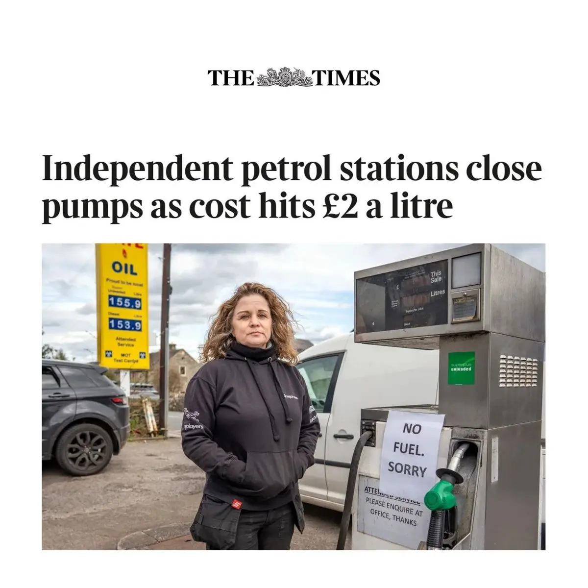 تایمز انگلیس: تعطیلی پمپ‌بنزین‌های مستقل زیر فشار بنزین ۲ پوندی