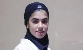  فاطمه سعیدآبادی بعد از پیروزی در رقابت فینال و کسب مدال طلا/ ویدئو