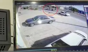 لحظه تصادف مرگبار پژو 206 با زن جوان/ ویدئو