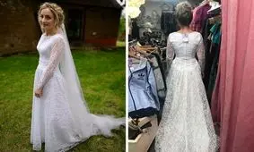 معروف ترین لباس عروس فضای مجازی این روزها!/ تصاویر