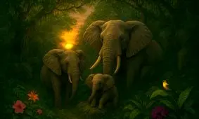 می‌توانید تمام فیل ها را در این تست بینایی پیچیده پیدا کرده و بشمارید؟