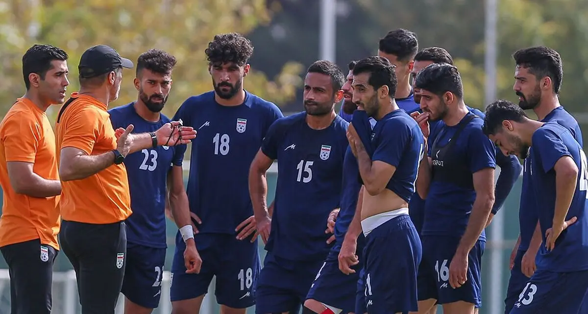 تمرین تیم ملی فوتبال؛ ملی‌پوشان بزرگسال آب رفتند!

