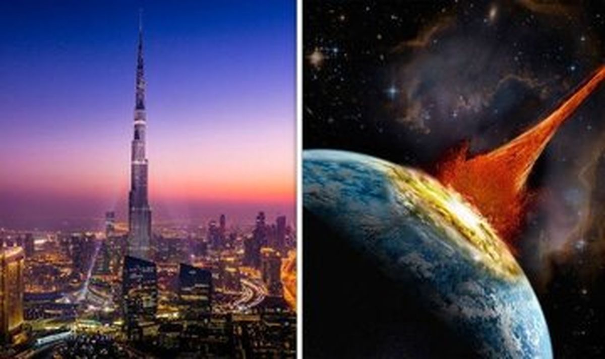 برج خلیفه پرسرعت به سمت زمین میآید!