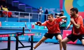 تیم پینگ پنگ مردان ایران نقره گرفت

