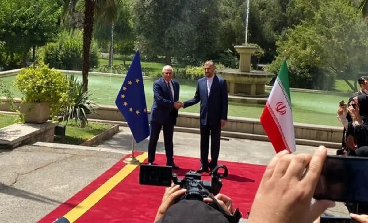 امیر عبداللهیان با مسئول سیاست خارجی اتحادیه اروپا دیدار کرد

