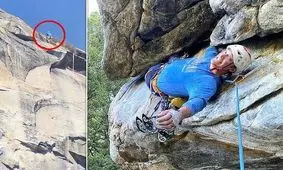 سقوط کوهنورد جوان: لحظه‌ای که به صورت زنده پخش شد