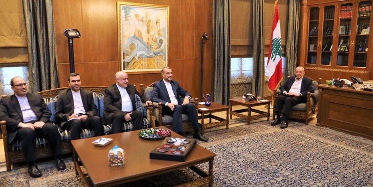 دیدار امیرعبداللهیان با رئیس مجلس لبنان