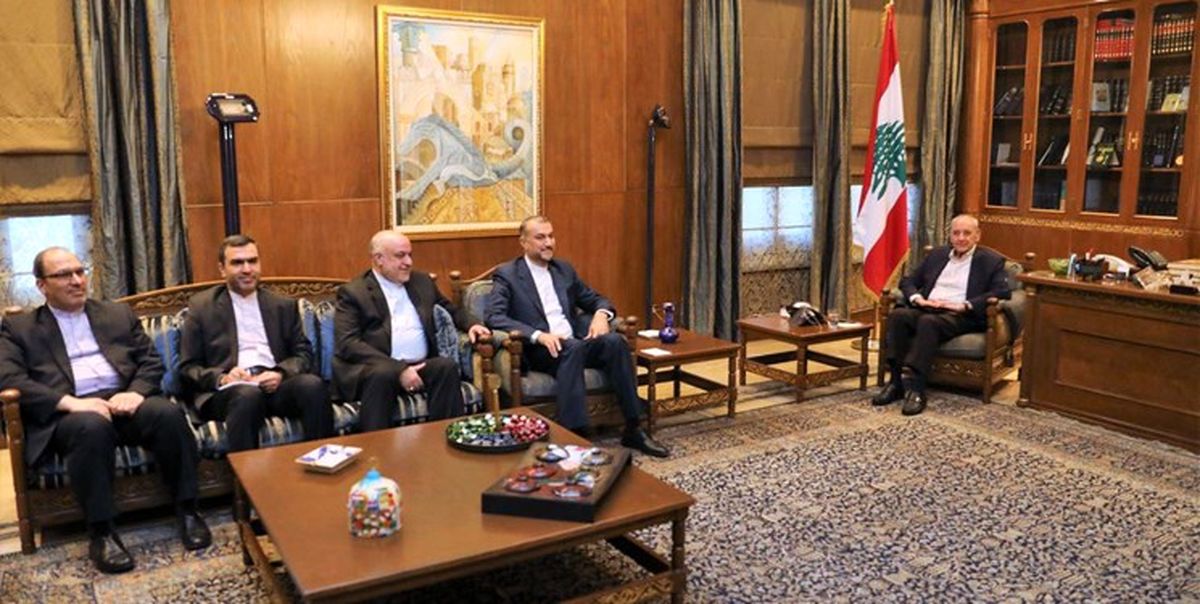 دیدار امیرعبداللهیان با رئیس مجلس لبنان

