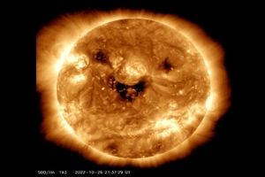ثبت لبخند خورشید توسط ماهواره ناسا