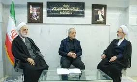 نخستین تصاویر از جلسه شورای موقت رهبری با حضور اعرافی، پزشکیان و اژه‌ای
