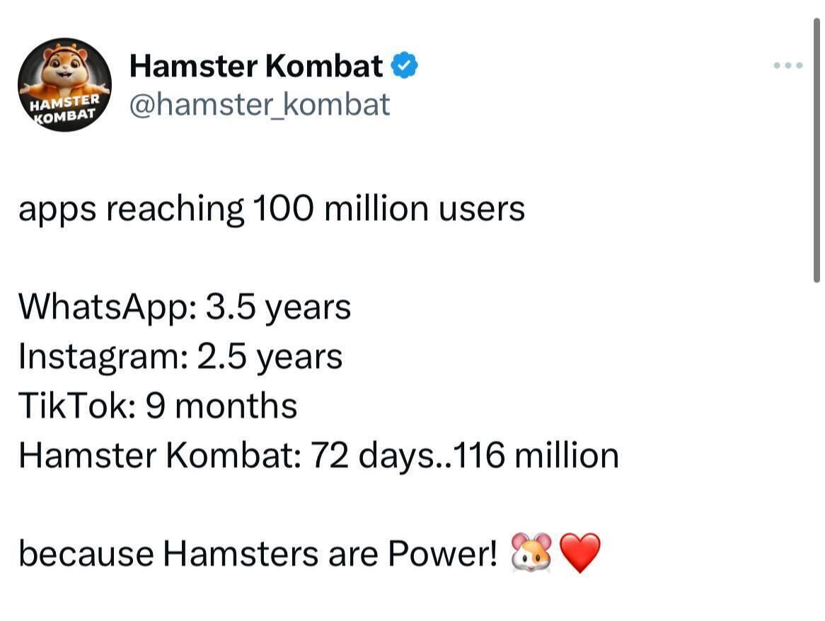 رکورد تعداد کاربران همستر شکسته شد!