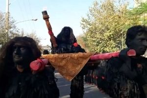 لشکر اجنه در خمینی شهر اصفهان/ ویدئو