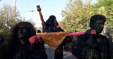 لشکر اجنه در خمینی شهر اصفهان/ ویدئو