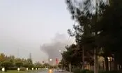 دود مشاهده شده در آسمان مشهد مربوط به آتش سوزی خار و خاشاک است