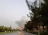 دود مشاهده شده در آسمان مشهد مربوط به آتش سوزی خار و خاشاک است