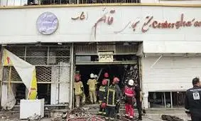 اولین تصاویر از داخل پاساژ قائم مشهد پس از حادثه آتش‌سوزی/ ویدئو