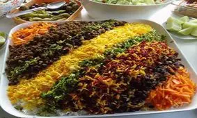 طرز تهیه پلو هفت رنگ مجلسی / آموزش مرحله به مرحله پخت پلو هفت رنگ