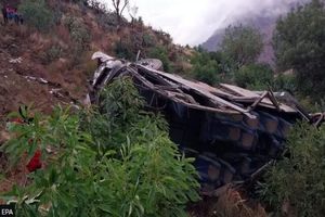 سانحه رانندگی در جاده کوهستانی 24 کشته داد