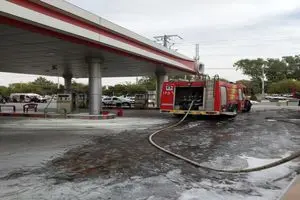 نقص فنی عامل انفجار جایگاه سوخت جهرم