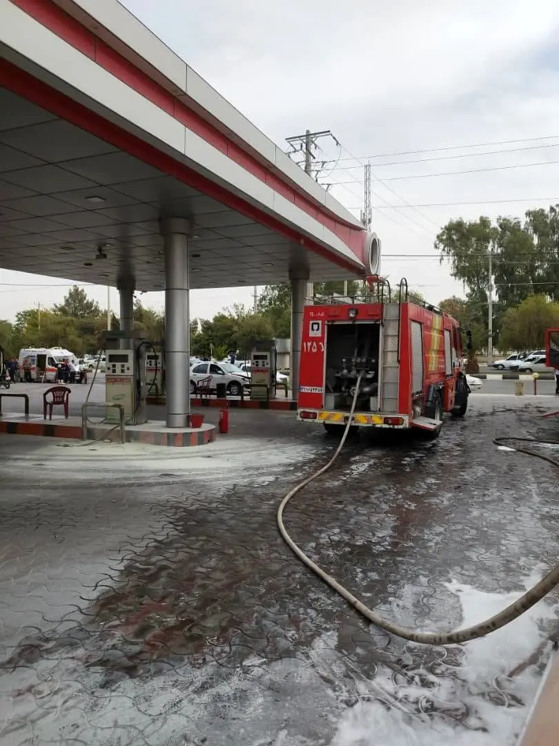 نقص فنی عامل انفجار جایگاه سوخت جهرم