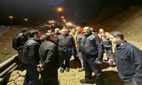 بازگشایی آزادراه پردیس- تهران پس از حادثه رانشی
