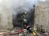  آتش‌سوزی در کارگاه رنگرزی تهران/ ویدئو