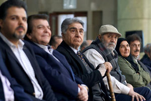 دیدار ابراهیم رئیسی و عباس قادری در حاشیه یک مراسم/ عکس
