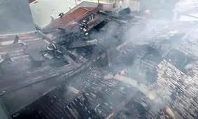 آتش سوزی ۳ خانه در رشت