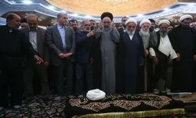 سید محمد خاتمی در تشییع پیکر نماینده ادوار مجلس/ عکس
