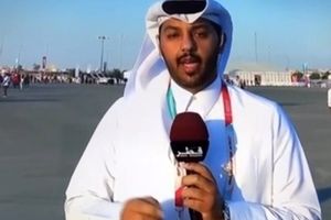 غش کردن خبرنگار قطری در پخش زنده جام جهانی/ ویدئو

