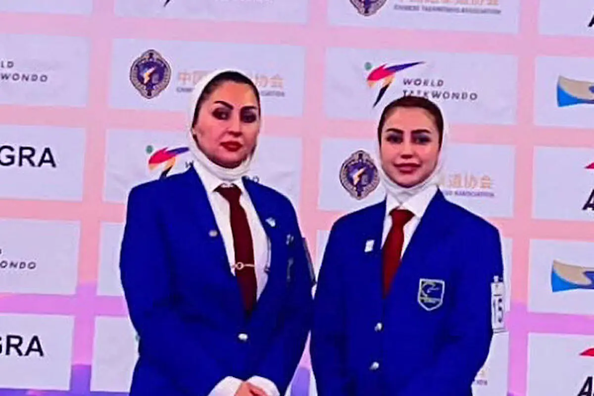 قضاوت‌ دو بانوی داوری تکواندو ایران در چین
