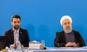  روحانى به دیدار آذرى جهرمى رفت/ تصویر