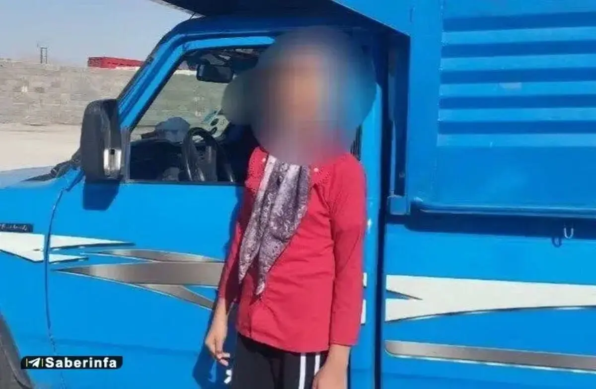توقیف خودروی نیسان با رانندگیِ دختر ۱۱ ساله