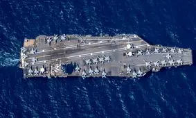 ناو هواپیمابر آمریکا وارد دریای مدیترانه شد

