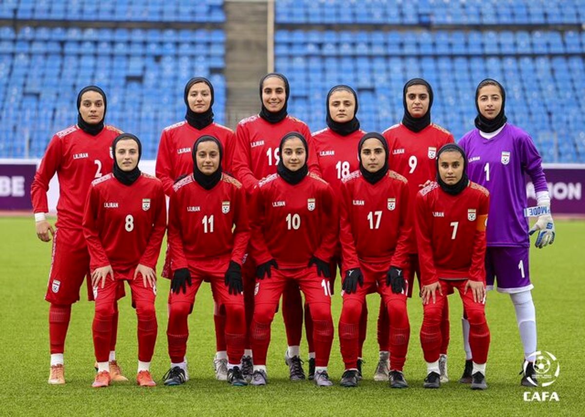 دختران فوتبالیست ایران، تاجیکستان را گلباران کردند

