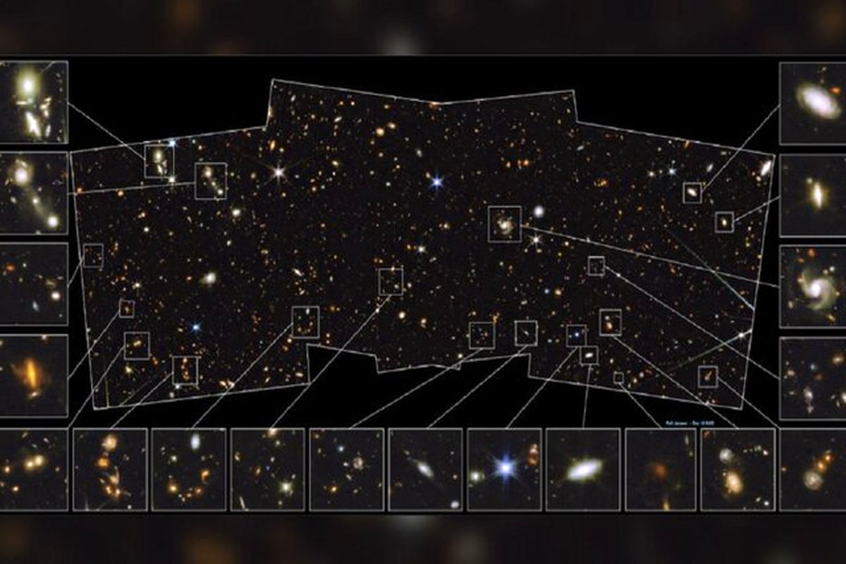 الماس‌های کهکشانی خیره‌کننده در تصویر جدید «تلسکوپ فضایی جیمز وب»


