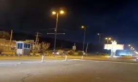 سنگ باران پلیس راه/ ویدئو