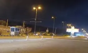 سنگ باران پلیس راه/ ویدئو