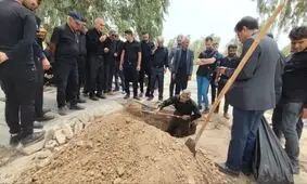 پیکر آیت‌الله صانعی در قم به خاک سپرده شد

