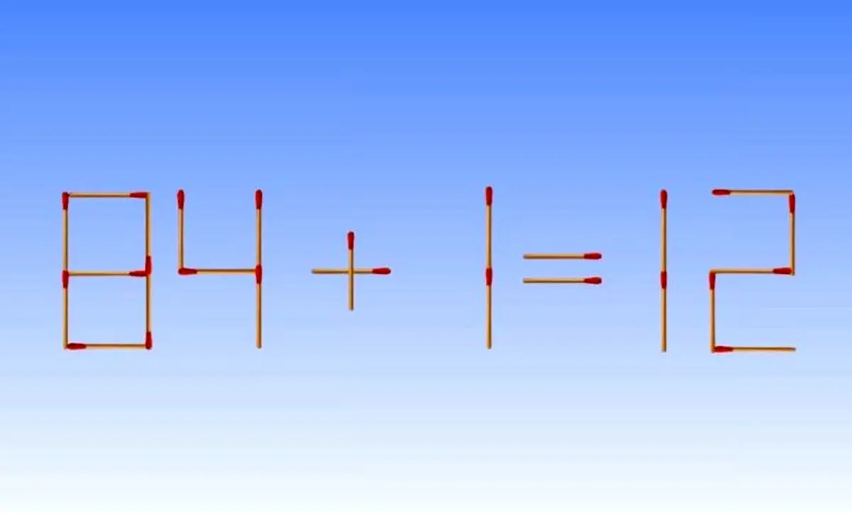 تست هوش/آیا می‌توانید دو اشتباه این معمای چوب کبریت را در 10 ثانیه بفهمید