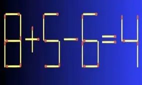 فقط با جابجایی یک چوب کبریت، این معادله را حل کنید