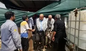 سرکشی دکتر ناصری به مواکب نیشکری خدمت‌رسان به زائران اربعین